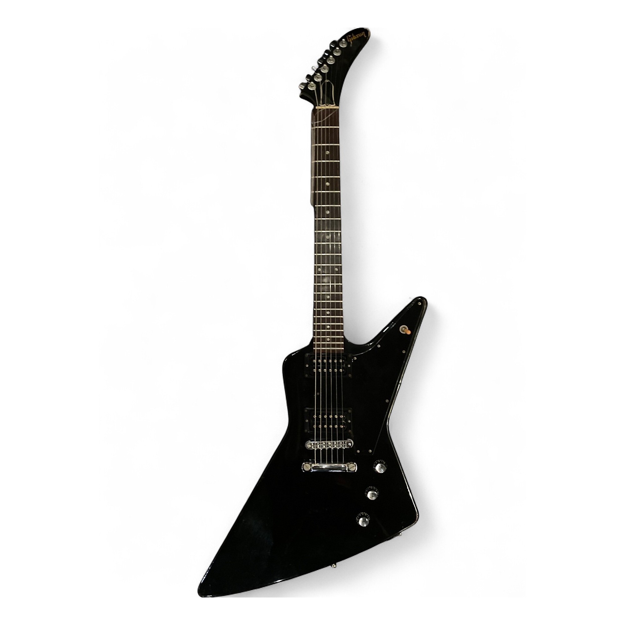 Vintage 1983 Gibson Explorer Black Solid Body Electric