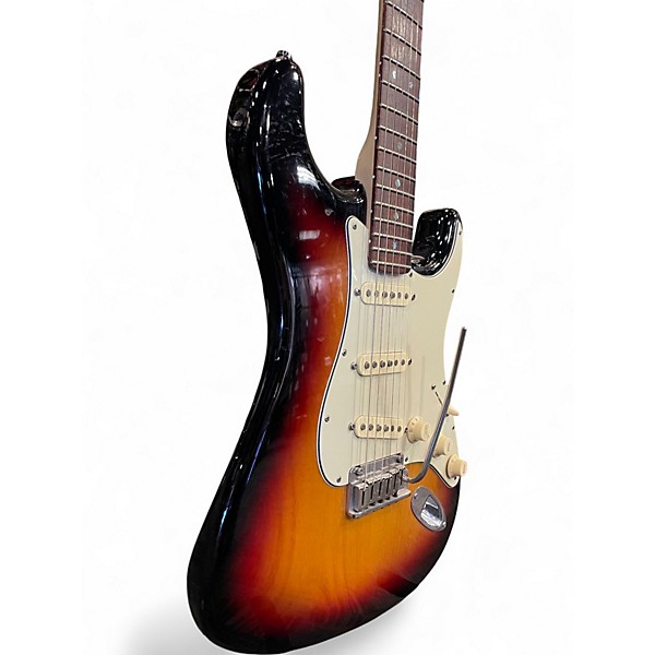 Used 2006 Fender American Deluxe Stratocaster 3 Tone Sunburst Solid Body Electric Guitar