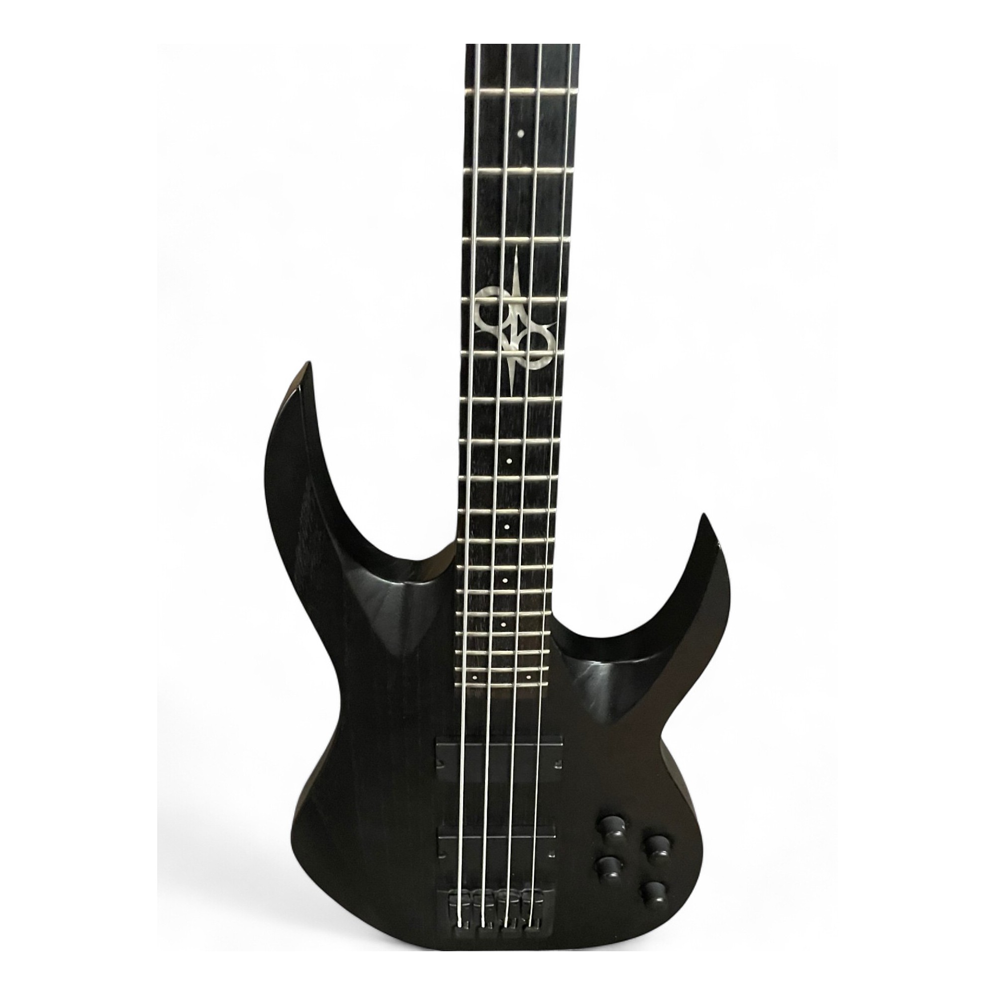 Used Solar Guitars AB2.4BOP Black Electric Bass Guitar Black