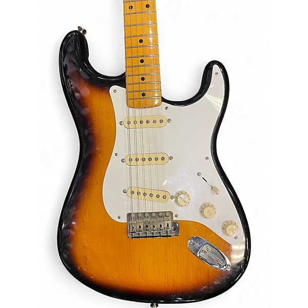 Vintage 2011 Fender American Vintage 57 Stratocaster 2 Color Sunburst Solid Body Electric Guitar