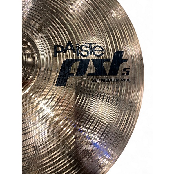 Used Paiste 20in PST5 Crash Ride Cymbal