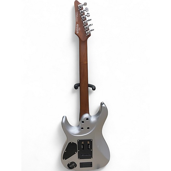 Used Ibanez TOD10 TIM HINSEN Metallic Silver Solid Body Electric Guitar