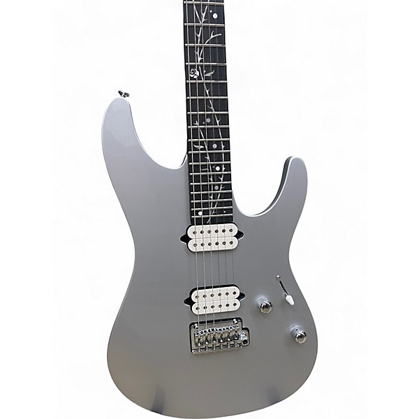 Used Ibanez TOD10 TIM HINSEN Metallic Silver Solid Body Electric Guitar