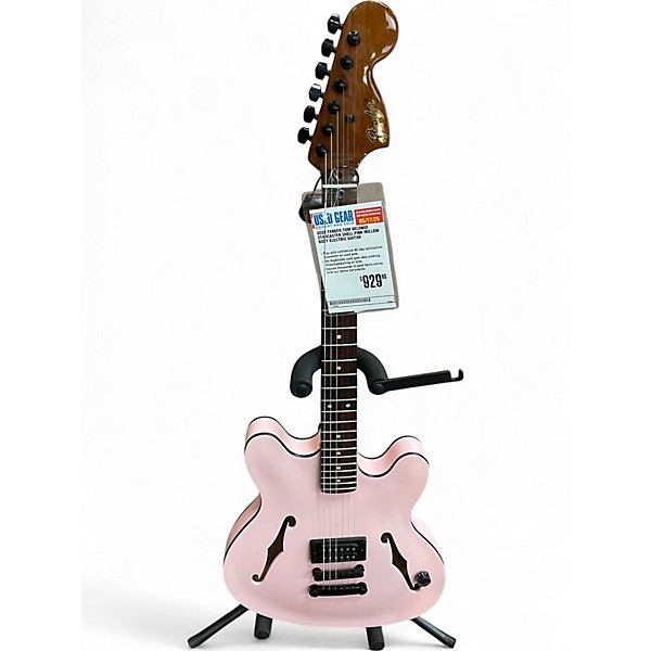 Used Fender Tom Delonge Starcaster Shell Pink Hollow Body Electric Guitar,New Products : American Fashion Style Bags On Sale