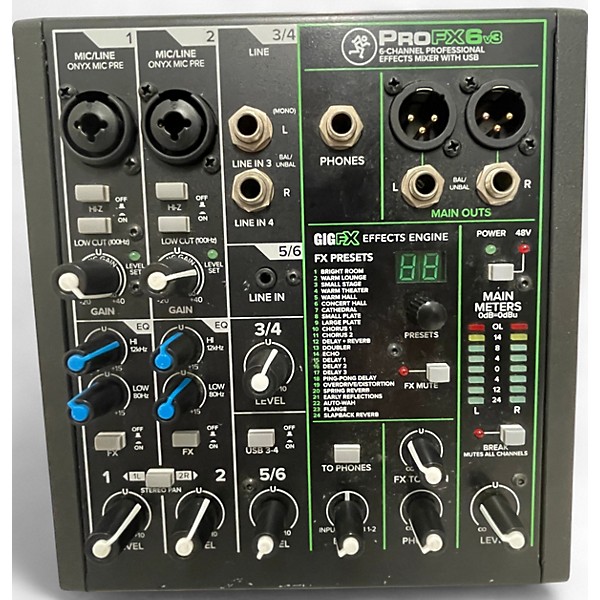Used Mackie PROFX6V3 Unpowered Mixer