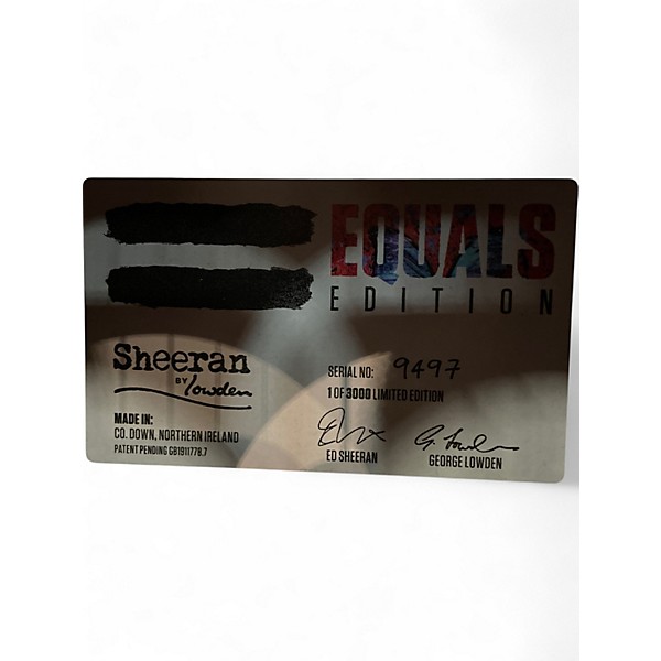 Used Sheeran by Lowden EQUALS EDITION Natural Acoustic Guitar