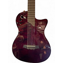 Used Cordoba stage Trans Red Classical Acoustic Electric Guitar