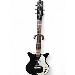 Used Danelectro Stock '59 Black Sparkle Solid Body Electric Guitar