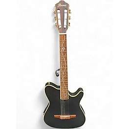 Used Ibanez TOD10N Tim Henson Signature Nylon Flat Black Classical Acoustic Electric Guitar