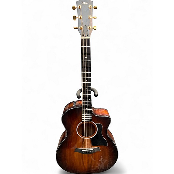 Used Taylor 224CEKDLX 2 Tone Sunburst Acoustic Electric Guitar
