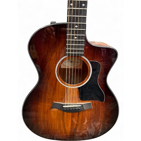 Used Taylor 224CEKDLX 2 Tone Sunburst Acoustic Electric Guitar
