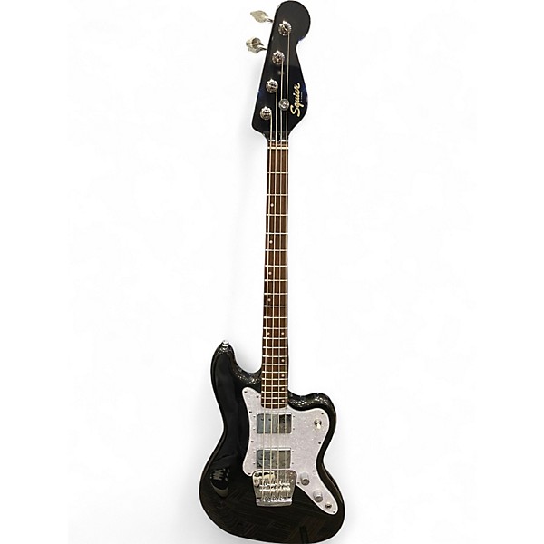 Used 2024 Squier PARANORMAL RASCAL Metallic Black Electric Bass Guitar,Specials : American Fashion Style Bags On Sale