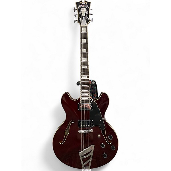 Used D'Angelico Premier Series DC TRANS WINE Hollow Body Electric Guitar