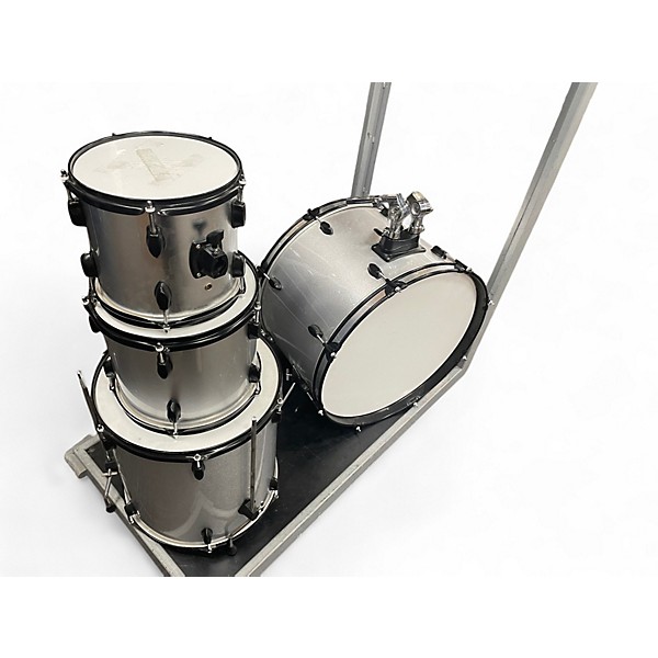 Used Miscellaneous 4 Piece 4 Piece Shell Pack Silver Drum Kit