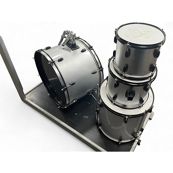 Used Miscellaneous 4 Piece 4 Piece Shell Pack Silver Drum Kit