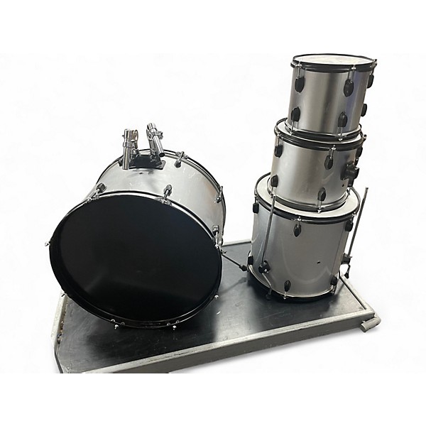 Used Miscellaneous 4 Piece 4 Piece Shell Pack Silver Drum Kit