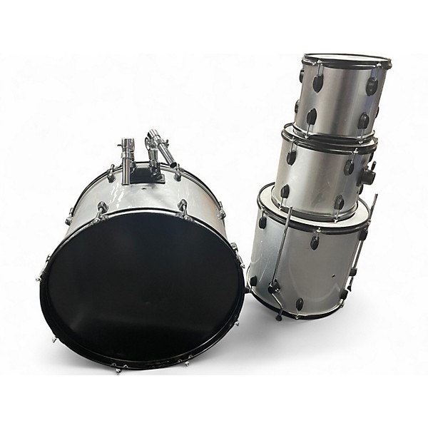 Used Miscellaneous 4 Piece 4 Piece Shell Pack Silver Drum Kit