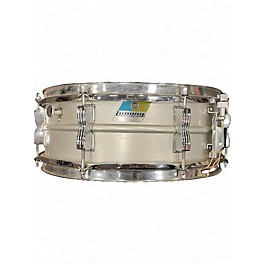 Vintage 1970s Ludwig 5X14 Acrolite Snare Brushed Aluminum Drum