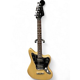 Used Squier CONTEMPORARY JAGUAR HH Shoreline Gold Solid Body Electric Guitar
