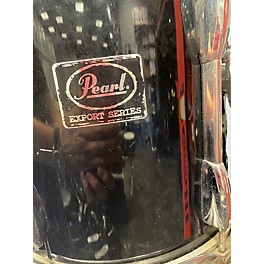 Used Pearl 4 Piece Export Series Shell Set Black Drum Kit