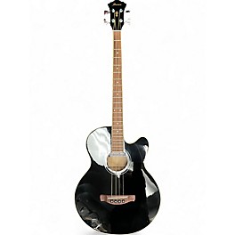 Used Ibanez AEB5E Black Acoustic Bass Guitar