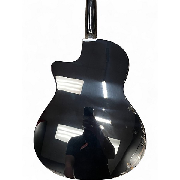 Used Fender CN-140SCE Black Classical Acoustic Electric Guitar
