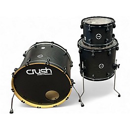 Used Crush Drums & Percussion 3 Piece Chameleon Ash satin trans black Drum Kit