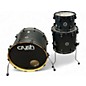 Used Crush Drums & Percussion 3 Piece Chameleon Ash satin trans black Drum Kit thumbnail