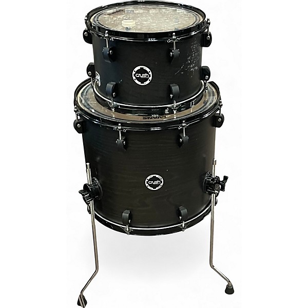 Used Crush Drums & Percussion 3 Piece Chameleon Ash satin trans black Drum Kit