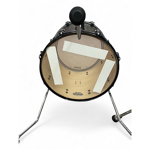 Used Crush Drums & Percussion 3 Piece Chameleon Ash satin trans black Drum Kit