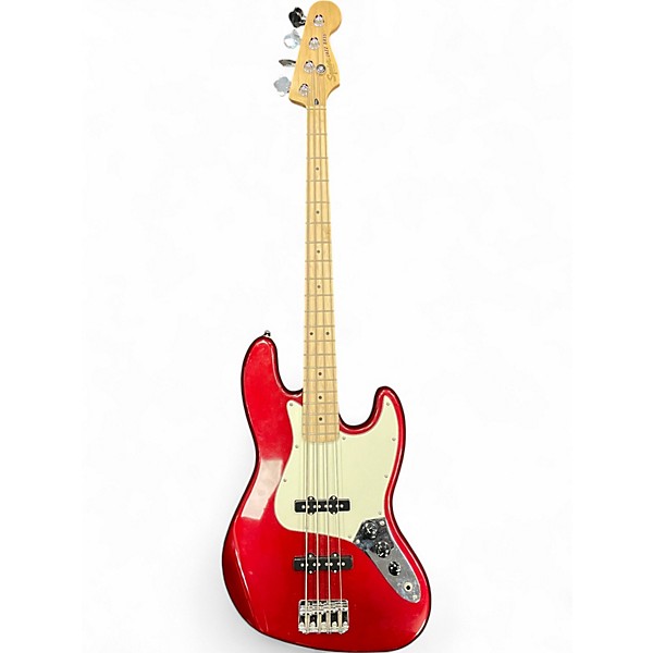 Used Squier Affinity Jazz Bass Chrome Red Metallic Electric Bass Guitar,New Products : American Fashion Style Bags On Sale