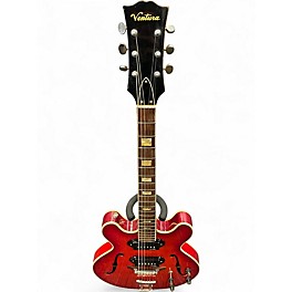 Used Ventura ES-Style Red Hollow Body Electric Guitar