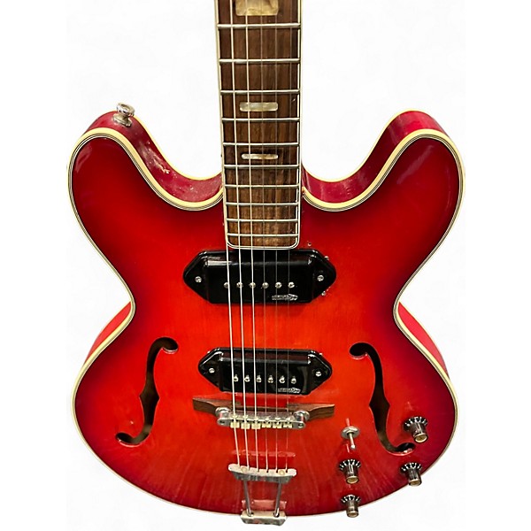 Used Ventura ES-Style Red Hollow Body Electric Guitar