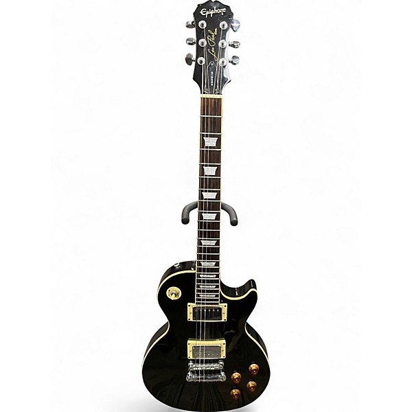 Used Epiphone Les Paul Standard Black Solid Body Electric Guitar