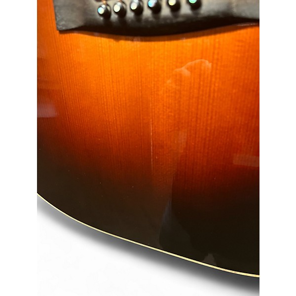 Used Huss & Dalton DS CUSTOM 2 Tone Sunburst Acoustic Electric Guitar