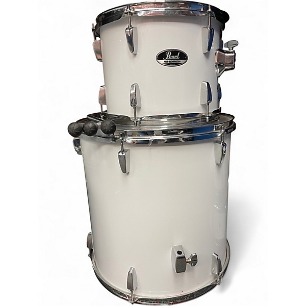 Used Pearl 5 Piece Roadshow white Drum Kit