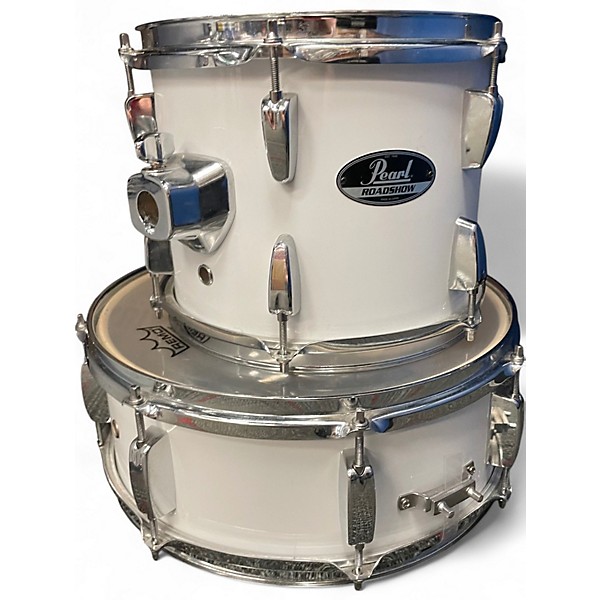 Used Pearl 5 Piece Roadshow white Drum Kit