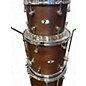 Used 7drums 4 Piece Custom Mahogany 4 Piece Shell Pack 24/13/16/18 Mahogany Drum Kit