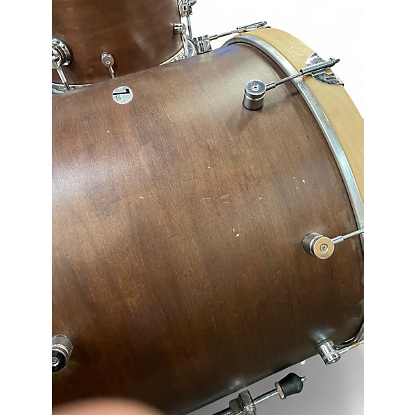 Used 7drums 4 Piece Custom Mahogany 4 Piece Shell Pack 24/13/16/18 Mahogany Drum Kit