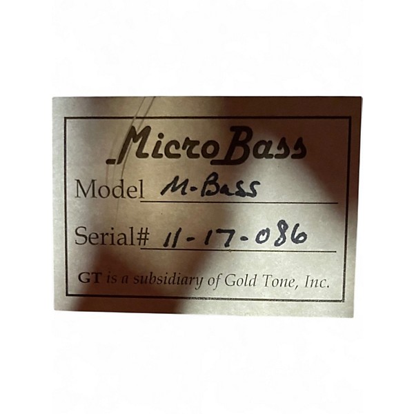 Used Gold Tone M-Bass Natural Mahogany Acoustic Bass Guitar