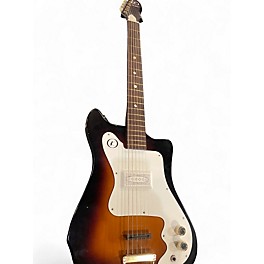 Vintage 1965 Kay K-100 VANGUARD 2 Color Sunburst Solid Body Electric Guitar