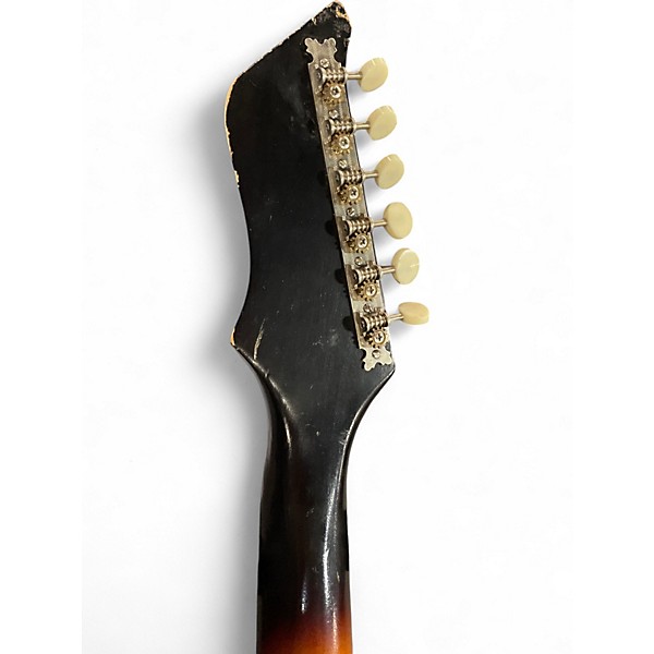 Vintage 1965 Kay K-100 VANGUARD 2 Color Sunburst Solid Body Electric Guitar