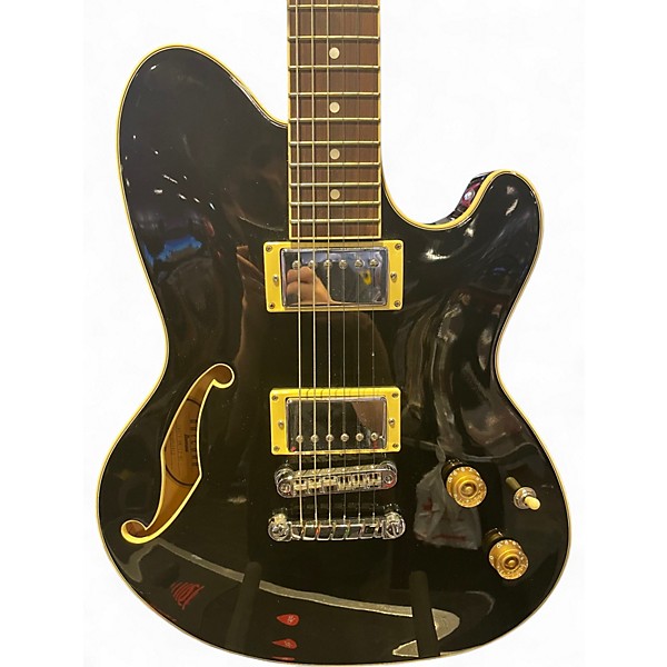 Used Ibanez Talman TXD71 Black Hollow Body Electric Guitar