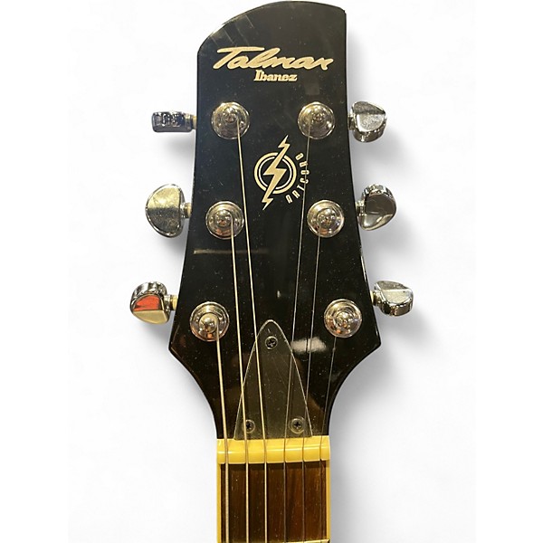 Used Ibanez Talman TXD71 Black Hollow Body Electric Guitar