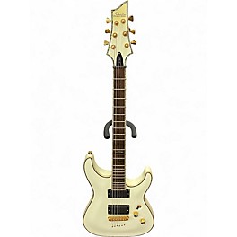 Used Schecter Guitar Research C1 ELITE ANITIQUE WHITE Solid Body Electric Guitar