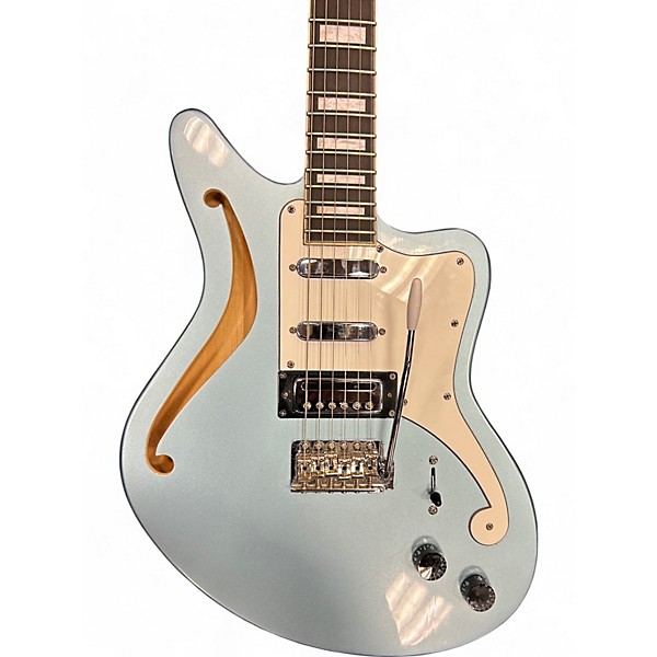 Used D'Angelico Bedford ssh silver blue Hollow Body Electric Guitar