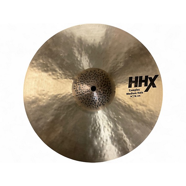 Used SABIAN 14in HHX Complex Medium Hats Set Cymbal