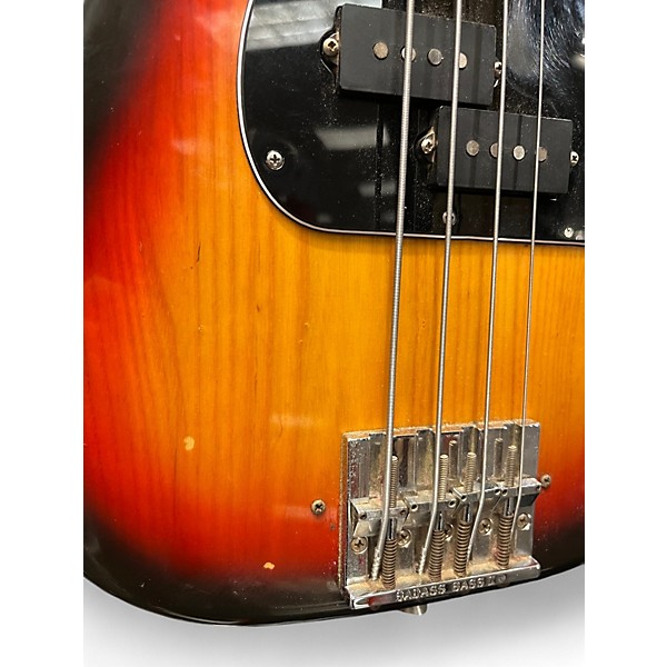 Vintage 1970s Fender PRECISION BASS 3 Color Sunburst Electric Bass Guitar