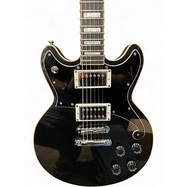 Used D'Angelico PREMIER BRIGHTON BLACK SPARKLE Solid Body Electric Guitar