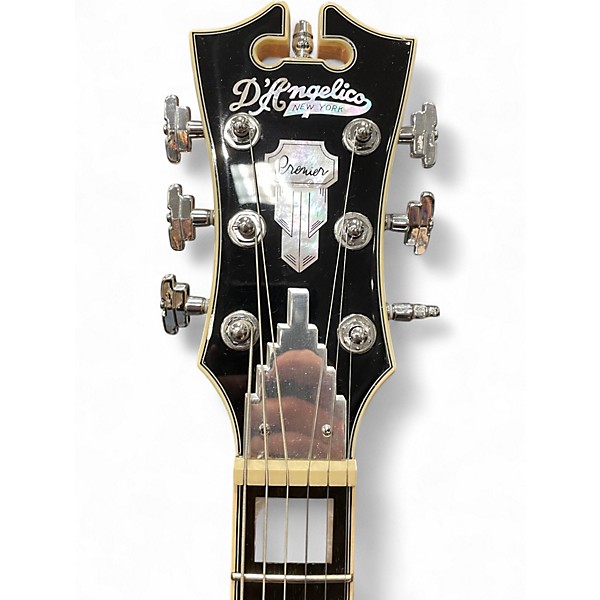 Used D'Angelico PREMIER BRIGHTON BLACK SPARKLE Solid Body Electric Guitar
